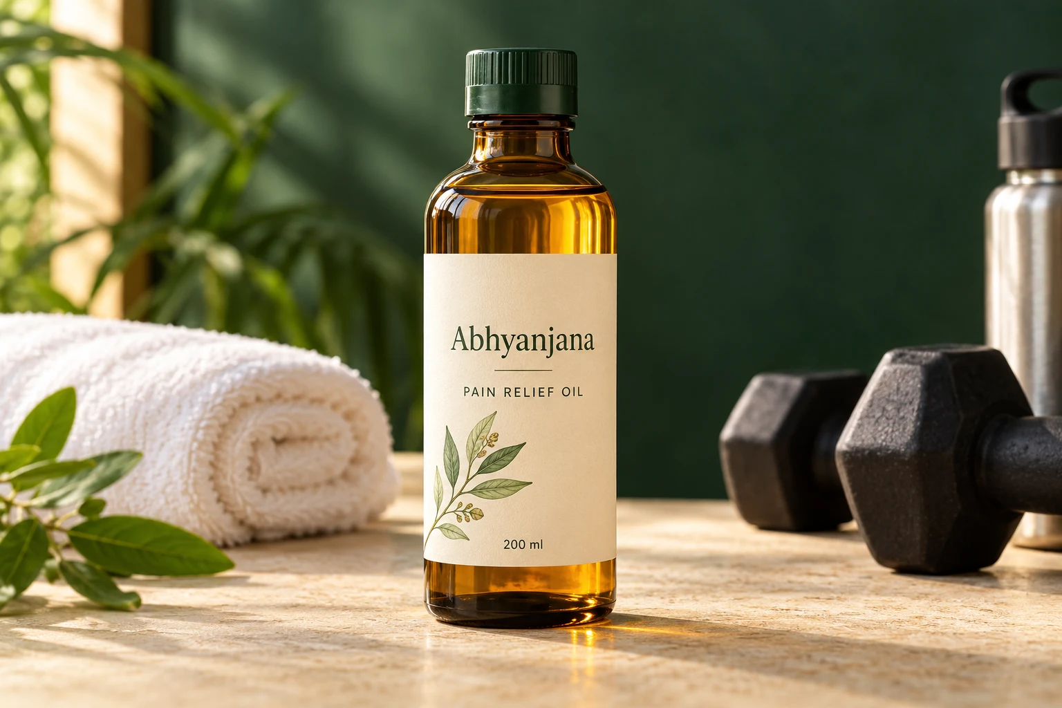 Illustrative product photograph of Abhyanjana Pain Relief Oil